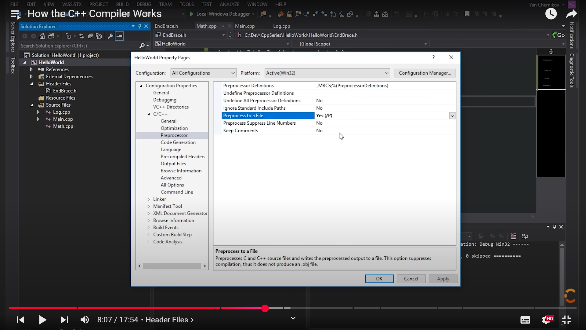 Generate Preprocesed Output